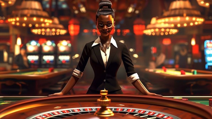 Tampilan kasino langsung dan koleksi slot di platform jalalive55